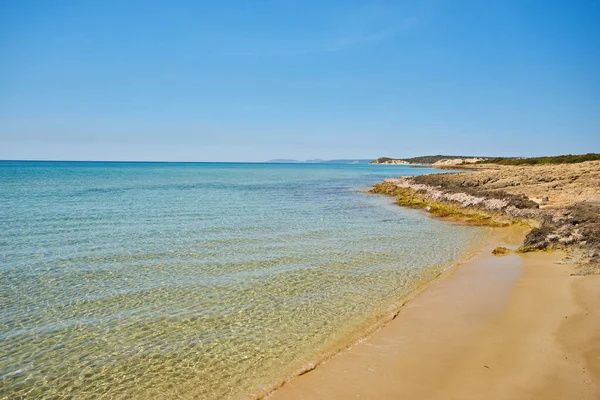 Hermosa Vista Mar Cesme Que Una Ciudad Costera Centro Administrativo — Foto de Stock