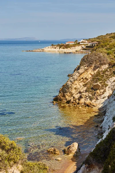 Beautiful Sea View Cesme Which Coastal Town Administrative Centre District — Stock Photo, Image