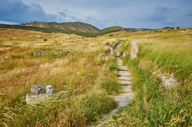 Türkiye, Pamukkale 'nin antik Hierapolis kentinde bir geçit kenti..