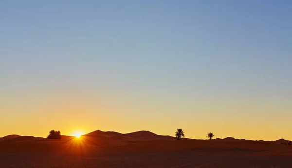 Sand Dunes Sahara Desert Merzouga Morocco — Stock Photo, Image