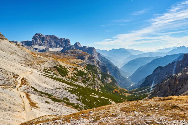 Paesaggio Autunnale Alle Tre Cime Lavaredo Nelle Alpi Italiane — Foto Stock