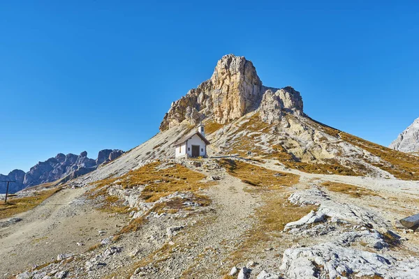 Världsberömda Toppar Tre Cime Lavaredo Nationalpark Unesco Världsarvsplats Dolomiterna Italien — Stockfoto