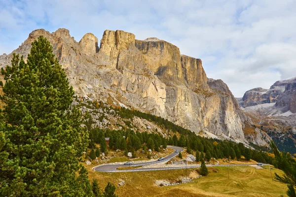 Schöner Blick Auf Die Italienischen Dolomiten Herbst — Stockfoto