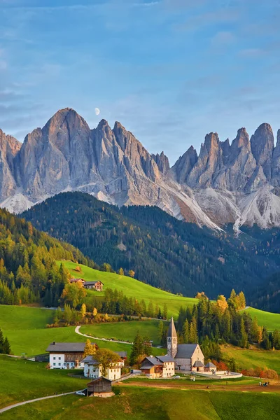 Santa Maddalena Dolomites Sıradağları Güney Tyrol Talya — Stok fotoğraf