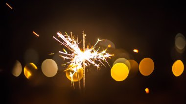 Maytap ve renkli bokeh Noel