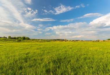 Gökyüzünün arkaplanındaki alan