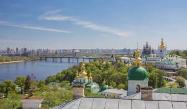 Kiev-Pechersk Lavra panoramik manzaralı