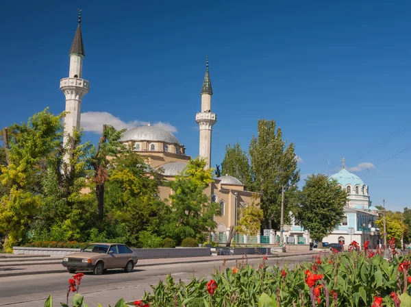 Крым. Евпатория, мечеть Джума Джами Девлет Герай Хан — стоковое фото