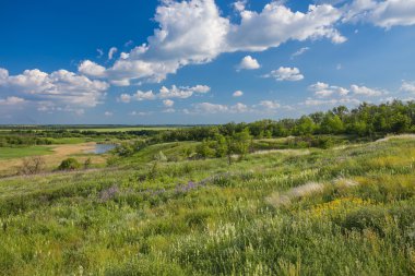 Gökyüzünün arkaplanındaki alan