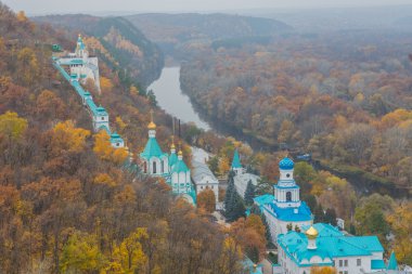 Ortodoks Kilisesi Svyatogorsk, Donetsk Region, Ukrayna