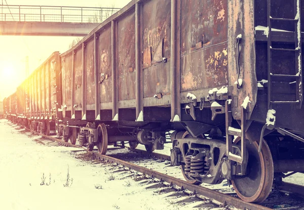 Transporte de carga grande por ferrocarril —  Fotos de Stock