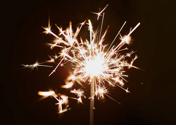 Christmas and newyear party sparkler — Stock Photo, Image