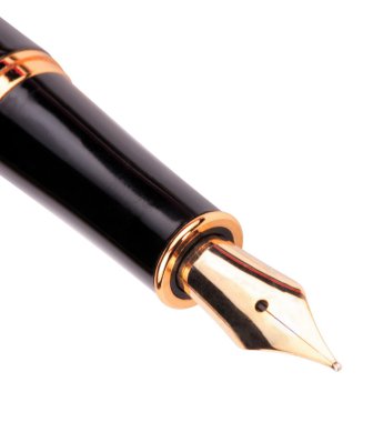 Dolma kalem beyaza izole edildi