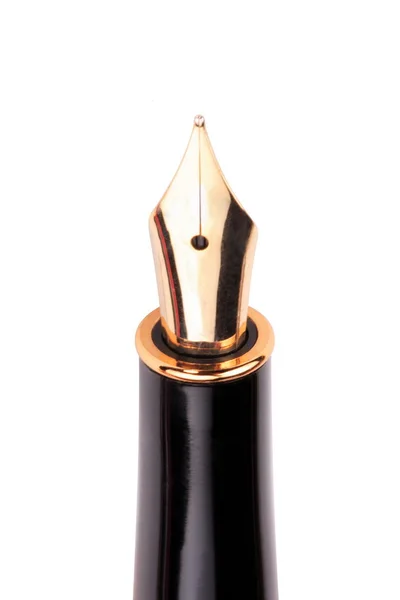 Penna stilografica isolata su bianco — Foto Stock