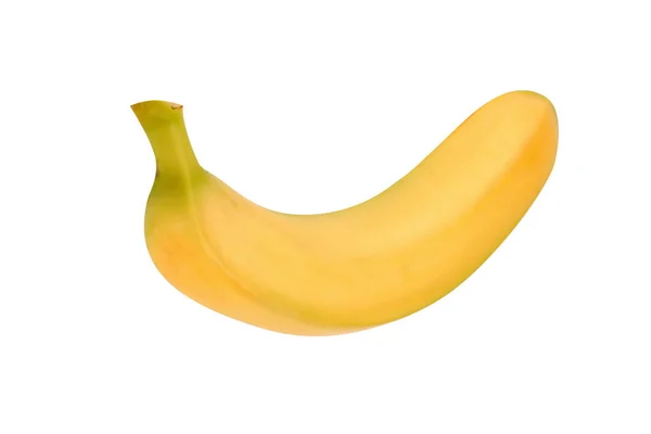 Gula banan isolerad på vit — Stockfoto