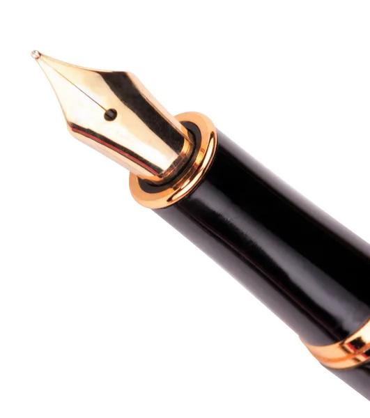 Penna stilografica isolata su bianco — Foto Stock