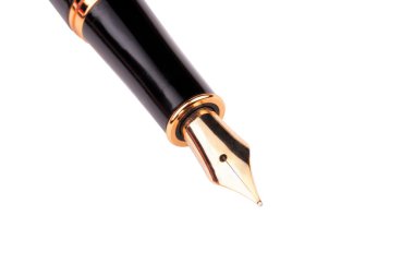 Dolma kalem beyaza izole edildi