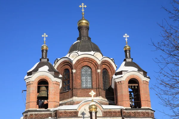 Igreja durante o dia de inverno — Fotografia de Stock