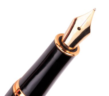 Dolma kalem beyaza izole edildi