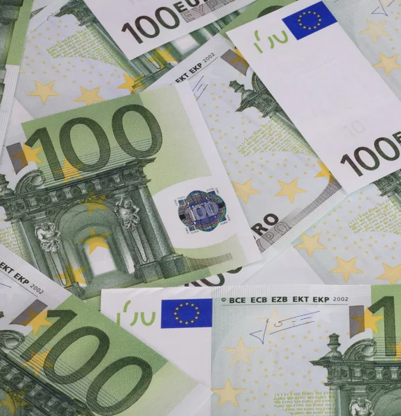 Billete en euros europa de cientos — Foto de Stock