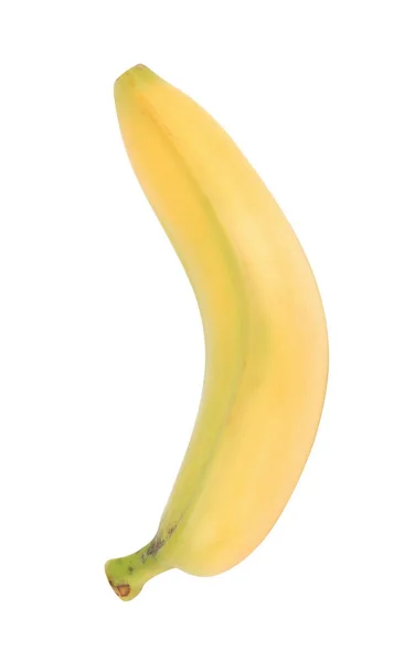 Желтый банан изолирован на белом — стоковое фото