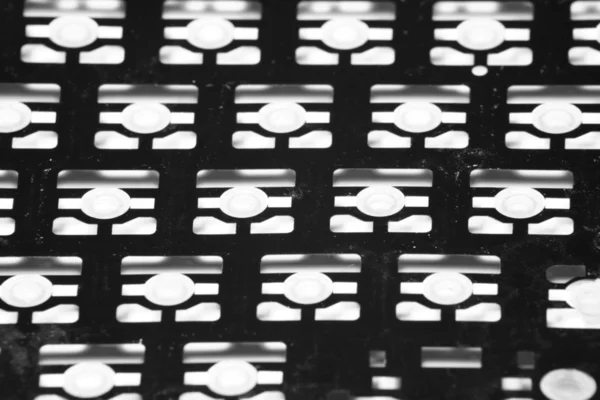 Блокнот чорна клавіатура мембрана — стокове фото
