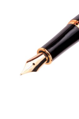 Dolma kalem beyaza izole edildi