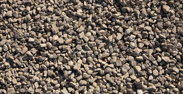 Gravel at dry sunny day — Stock Photo, Image