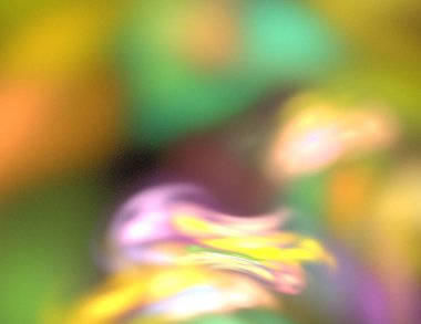 Siyah Renk Üzerine Bir Dijital Fraktal Resmi