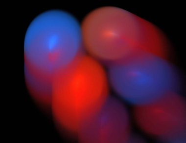 Siyah Renk Üzerine Bir Dijital Fraktal Resmi