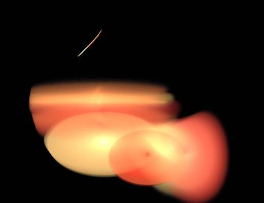 Siyah Renk Üzerine Bir Dijital Fraktal Resmi