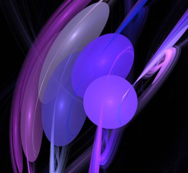 Dijital fraktal resimlerinden birinin resmi