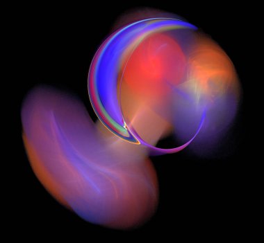 Dijital fraktal resimlerinden birinin resmi