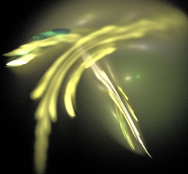 Dijital fraktal resimlerinden birinin resmi