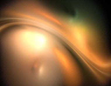 Siyah Renk Üzerine Bir Dijital Fraktal Resmi