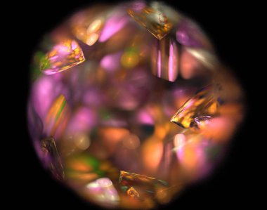 Siyah Renk Üzerine Bir Dijital Fraktal Resmi