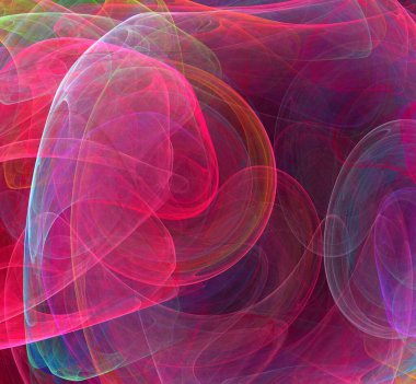 Dijital fraktal resimlerinden birinin resmi