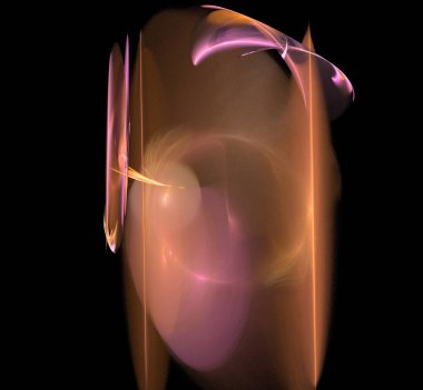 Dijital fraktal resimlerinden birinin resmi