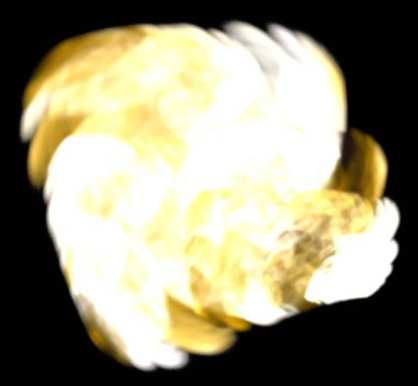 Dijital fraktal resimlerinden birinin resmi