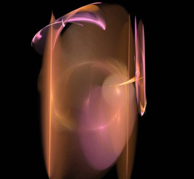 Dijital fraktal resimlerinden birinin resmi