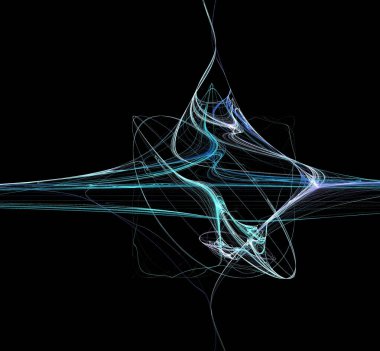 Dijital fraktal resimlerinden birinin resmi