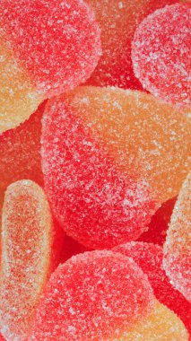 çok renkli meyve jölesi