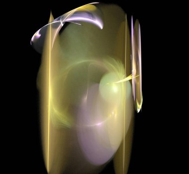 Dijital fraktal resimlerinden birinin resmi