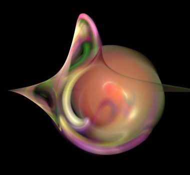 Dijital fraktal resimlerinden birinin resmi