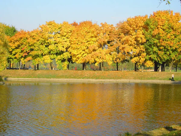 Podzim Městském Parku Říjnu — Stock fotografie