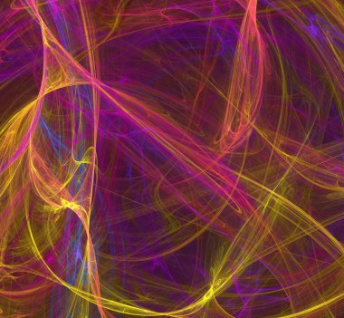 Dijital fraktal resimlerinden birinin resmi