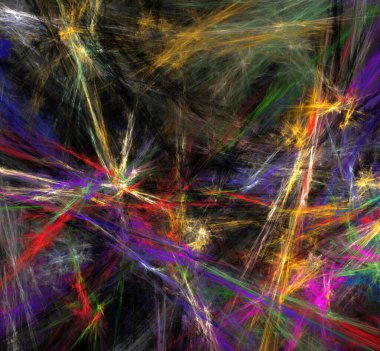 Dijital fraktal resimlerinden birinin resmi