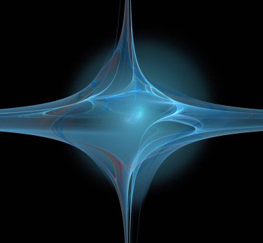 Dijital fraktal resimlerinden birinin resmi