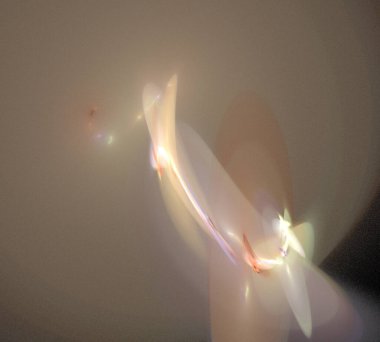 Siyah Renk Üzerine Bir Dijital Fraktal Resmi