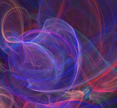 Dijital fraktal resimlerinden birinin resmi